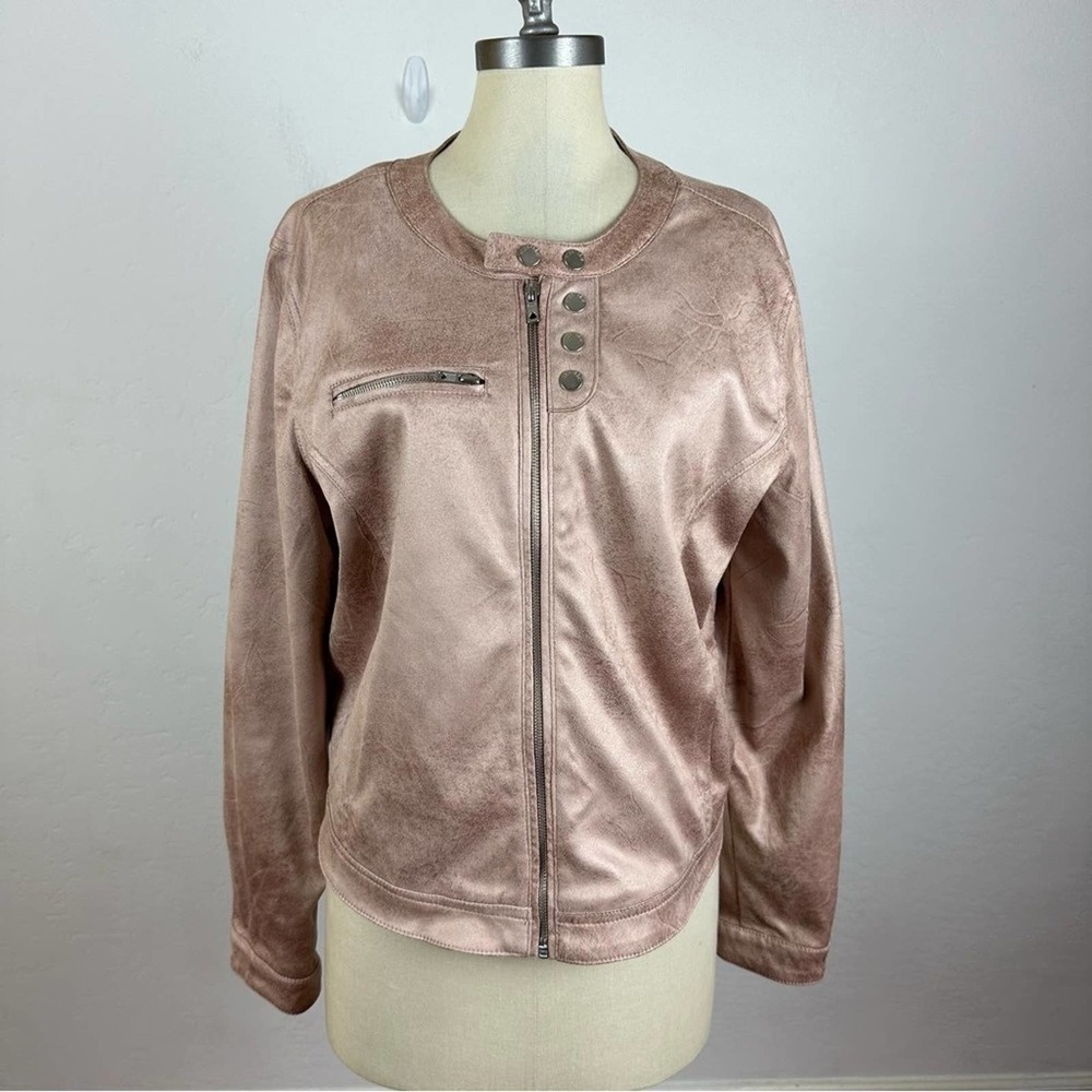 William Rast Rose Gold Moto Jacket - Picture 2 of 7